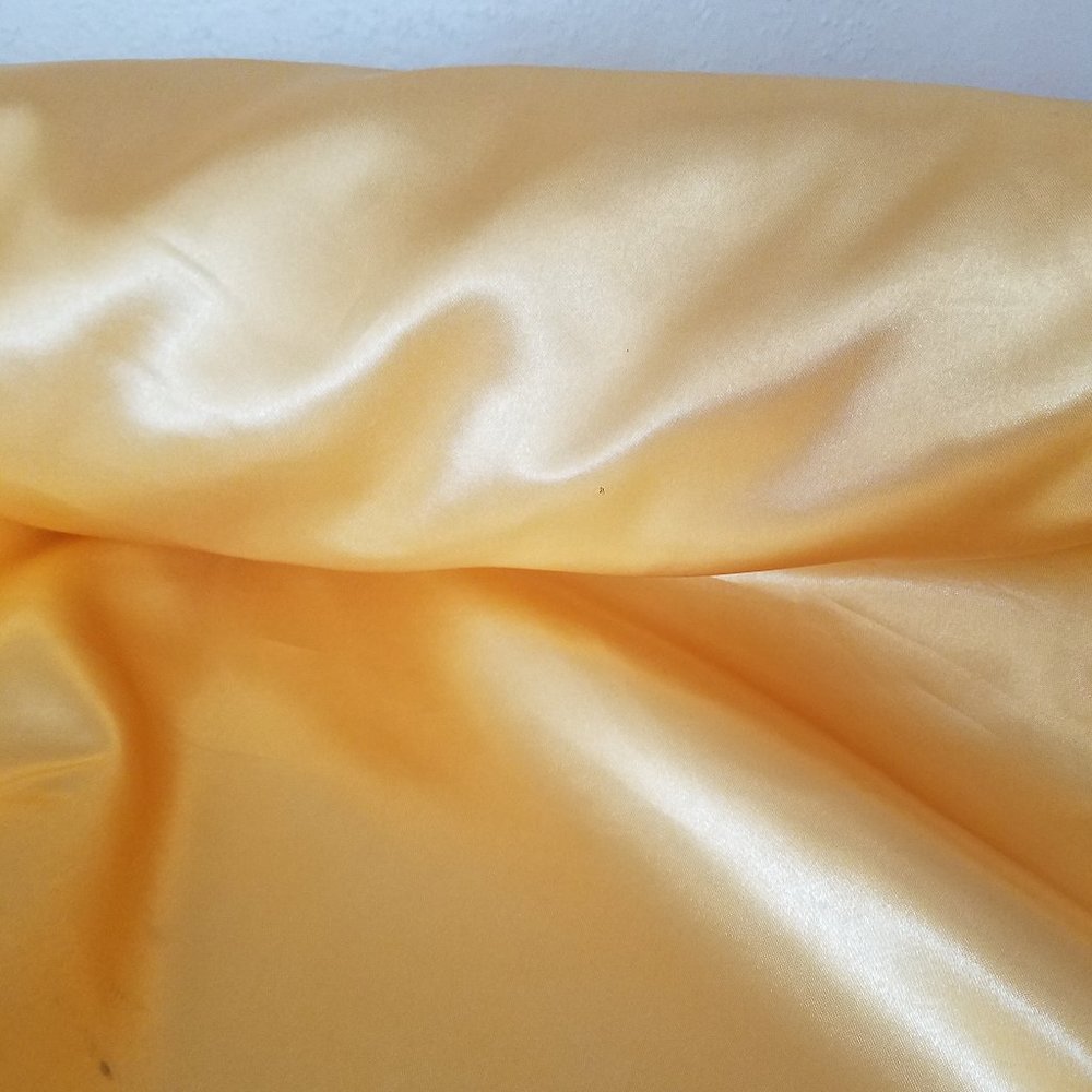 Yellow Premium Satin Fabric Roll - Sold by The Yard